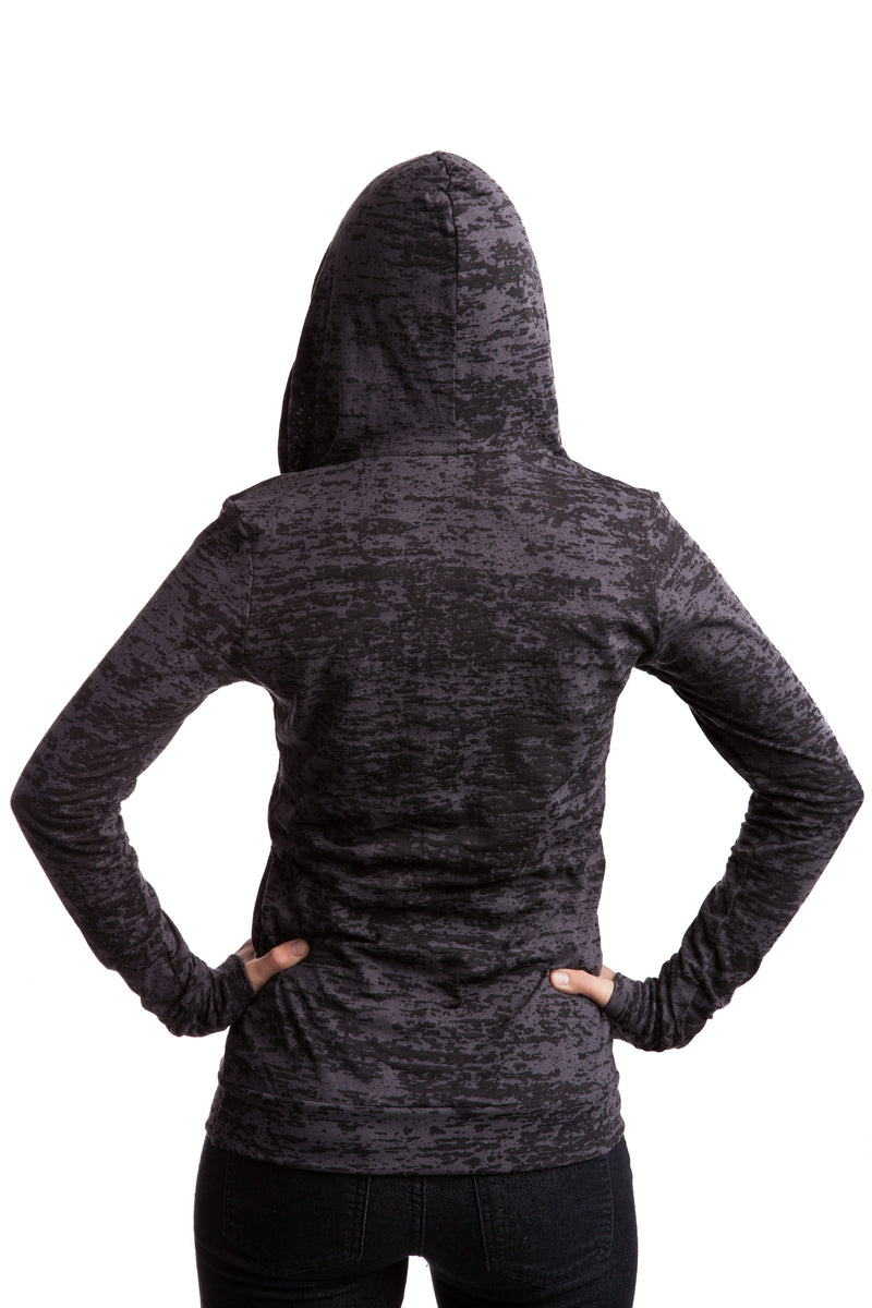 "UNRATED" Burnout Hoodie Shirt In Charcoal!