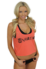 "UNRATED" Boxy Tank In Coral