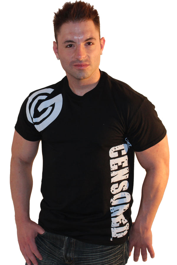 Men's "CENSORED" Corner Man MMA T-Shirt In Black