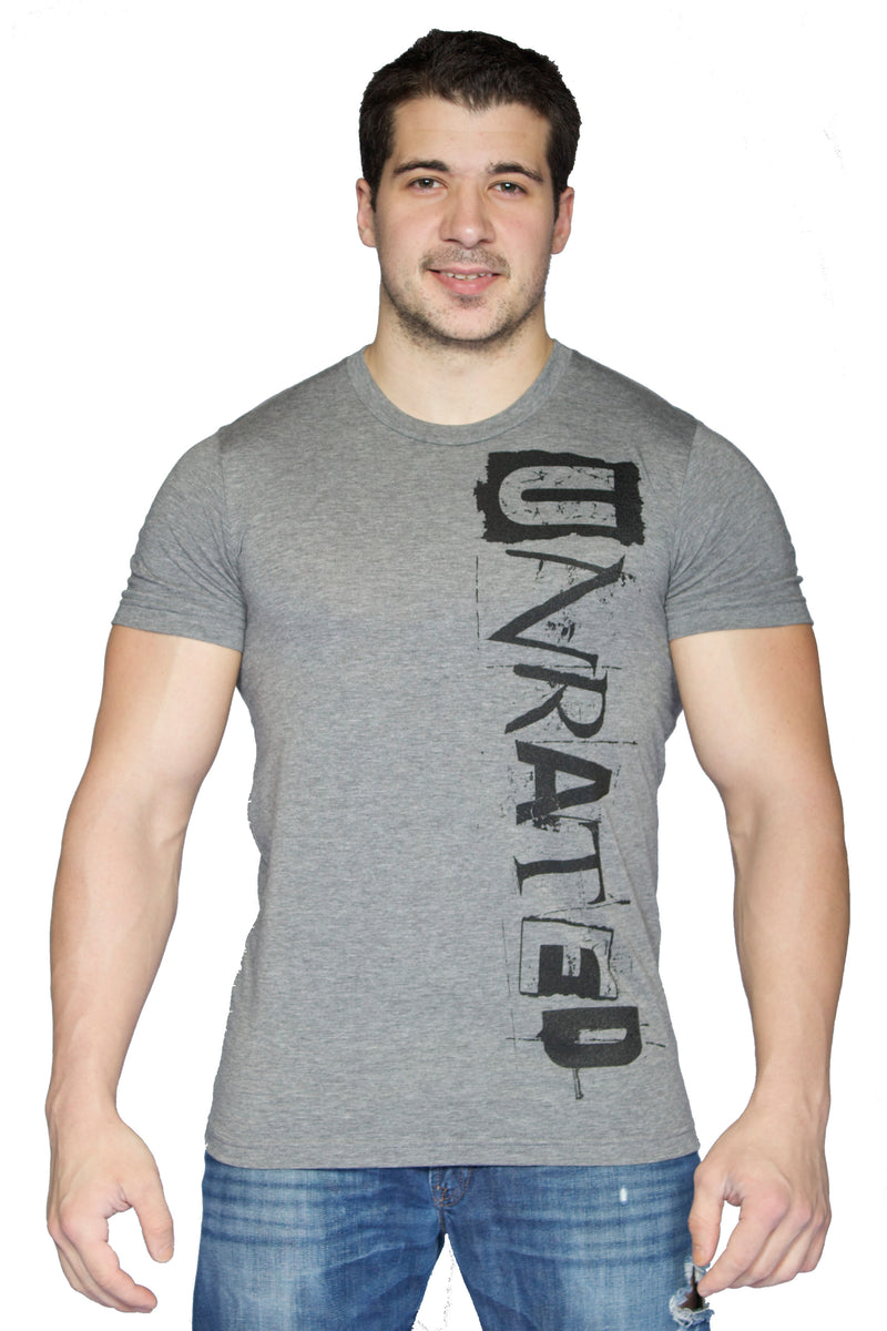 Men's "UNRATED" Sport Tri Blend T-Shirt In Grey