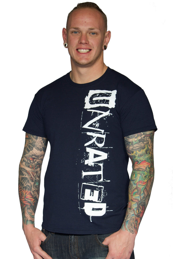 Men's "UNRATED" Sport T-Shirt In Navy