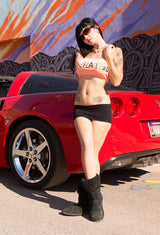 "UNRATED" Graffiti Tube Top In Coral!